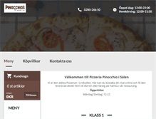 Tablet Screenshot of pinopizzeria.se